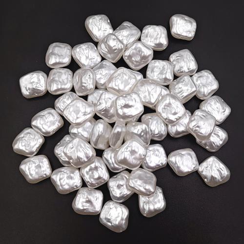 ABS Plastic Beads DIY white Sold By Bag