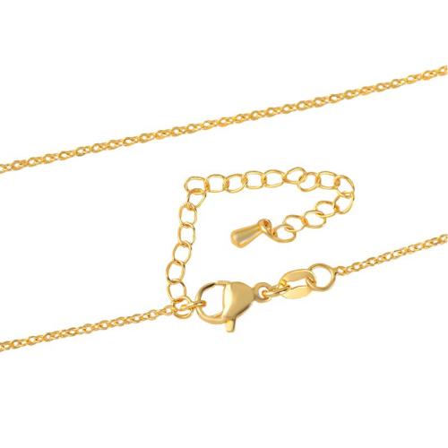 Brass Chain Necklace plated  Sold By PC