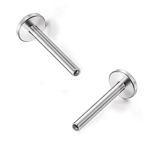 Acier titane Piercing boucle d'oreille résultats, poli, DIY & normes différentes pour le choix, couleur originale, Vendu par PC