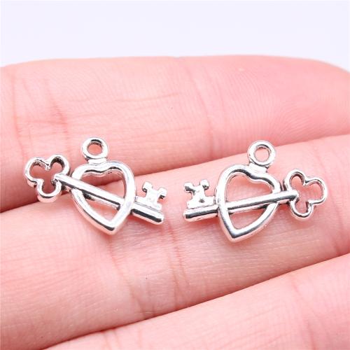 Zinklegering Hangers, Zinc Alloy, plated, DIY, meer kleuren voor de keuze, 19x12mm, Verkocht door PC