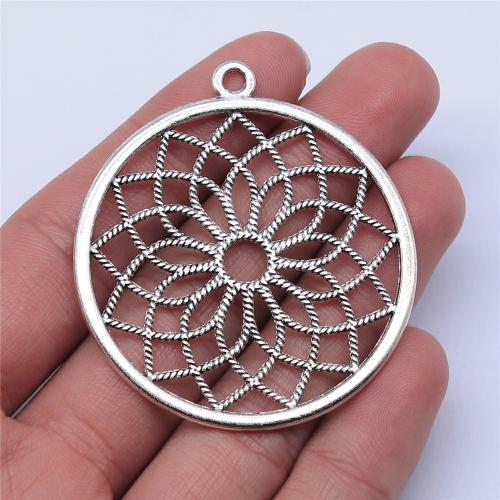 Sinc Alloy Pendants, Babhta, plátáilte, DIY, dathanna níos mó le haghaidh rogha, 49x49mm, Díolta De réir PC