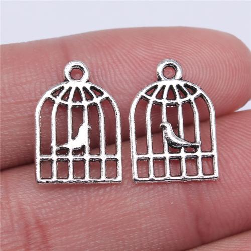 Zinc Alloy Pendler, Cage, forgyldt, du kan DIY, flere farver til valg, 16x11mm, Solgt af PC