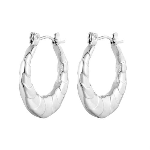 Stainless Steel Lever Terug Earring, 304 roestvrij staal, mode sieraden & voor vrouw, meer kleuren voor de keuze, 22x23.30mm, Verkocht door pair