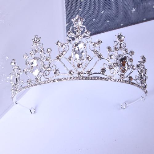 Bridal Tiaras Zinc Alloy fashion jewelry & for woman & with rhinestone width 153mm height 61mm Sold By PC