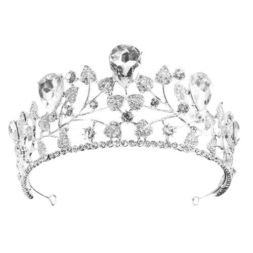 Diadema, lega in zinco, gioielli di moda & per la donna & con strass, nessuno, width 170mm, height 62mm, Venduto da PC