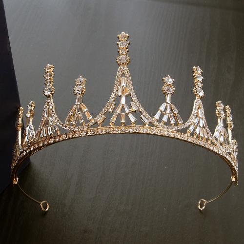 Bridal Tiaras Zinc Alloy fashion jewelry & for woman & with rhinestone width 162mm height 62mm Sold By PC