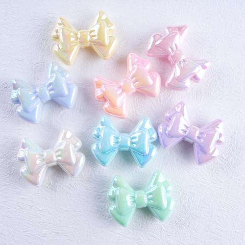 Plated Acrylic Beads Bowknot UV plating DIY Approx 2mm Sold By Bag