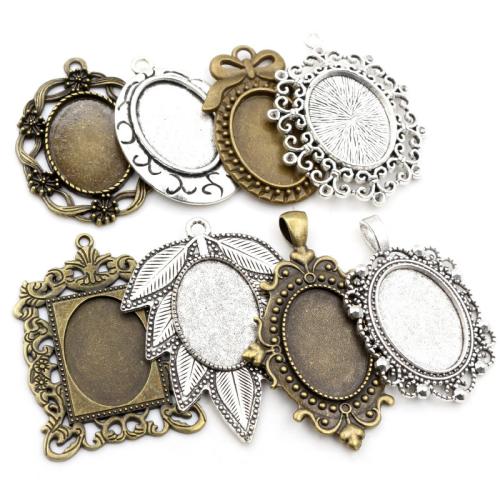 Zinc Alloy Pendant Cabochon Setting plated & DIY nickel lead & cadmium free Inner x25mm Approx Sold By Bag