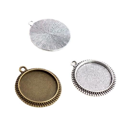 Zinc Alloy vedhæng Cabochon Setting, forgyldt, du kan DIY, flere farver til valg, nikkel, bly & cadmium fri, Inner diameter:16mm, Ca. 100pc'er/Bag, Solgt af Bag