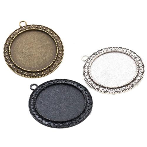 Zinc Alloy vedhæng Cabochon Setting, forgyldt, du kan DIY, flere farver til valg, nikkel, bly & cadmium fri, Inner diameter:30mm, Ca. 100pc'er/Bag, Solgt af Bag