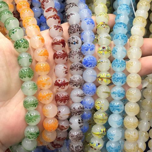 Handgewickelte Perlen, Lampwork, rund, DIY, keine, 12mm, 100PCs/Tasche, verkauft von Tasche