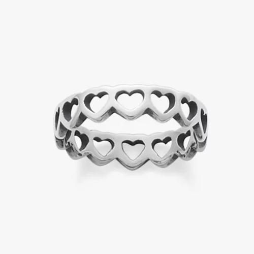 Zink Alloy Finger Ring, plated, olika storlek för val & för kvinna, silver, Säljs av PC