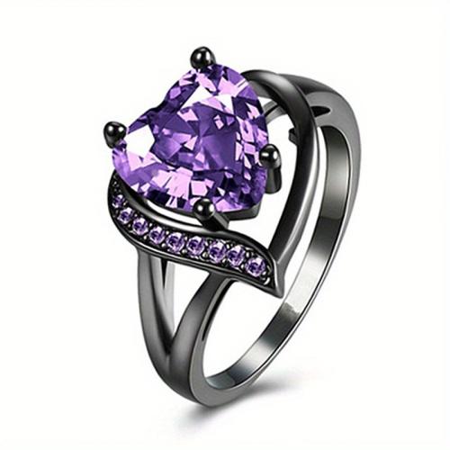 Par Finger Ringar, 304 rostfritt stål, plated, Unisex & olika storlek för val & olika stilar för val & micro bana cubic zirconia, fler färger för val, Säljs av PC