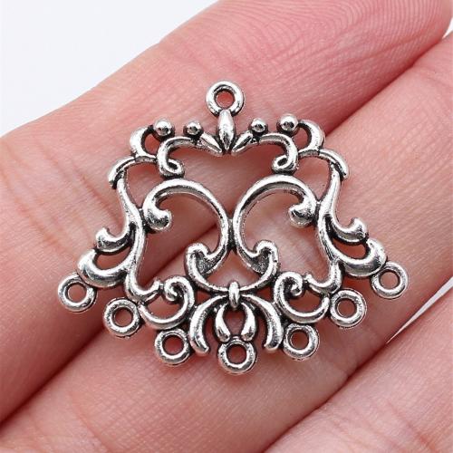 Zinc Alloy Connector antique silver color plated DIY & 1/7 loop Sold By PC