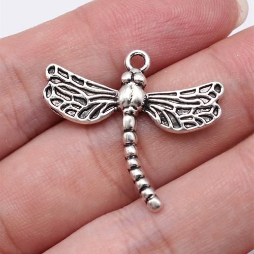 Zinc Alloy Animal Pendler, Dragonfly, antik sølv farve forgyldt, du kan DIY, Solgt af PC