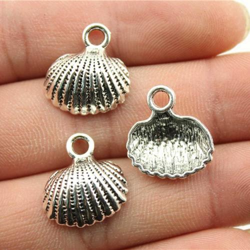 Zinc Alloy Pendants Shell plated DIY Sold By PC