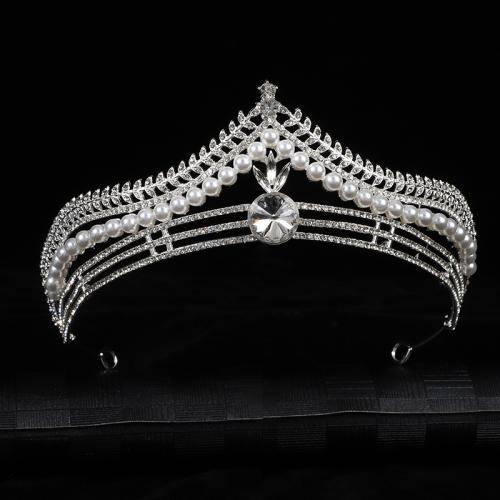 Tiaras, Zink Alloy, mode smycken & för kvinna & med strass, fler färger för val, length 169mm, width 59mm, Säljs av PC