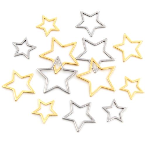 Zink Alloy Star Pendant, plated, DIY & olika storlek för val, fler färger för val, nickel, bly och kadmium gratis, Ca 100PC/Bag, Säljs av Bag