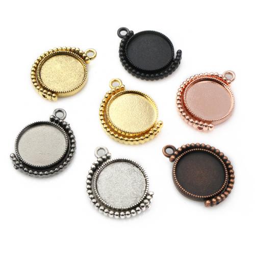 Zinc Alloy vedhæng Cabochon Setting, forgyldt, du kan DIY, flere farver til valg, nikkel, bly & cadmium fri, Inner diameter: 16mm, Ca. 100pc'er/Bag, Solgt af Bag