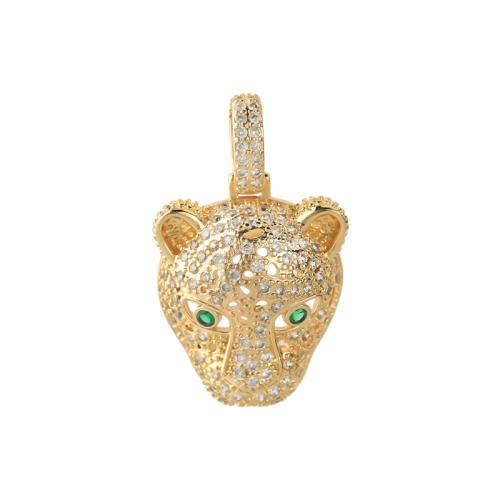 Cubic Zirconia Micro Pave Brass Pendant plated DIY & micro pave cubic zirconia Sold By PC