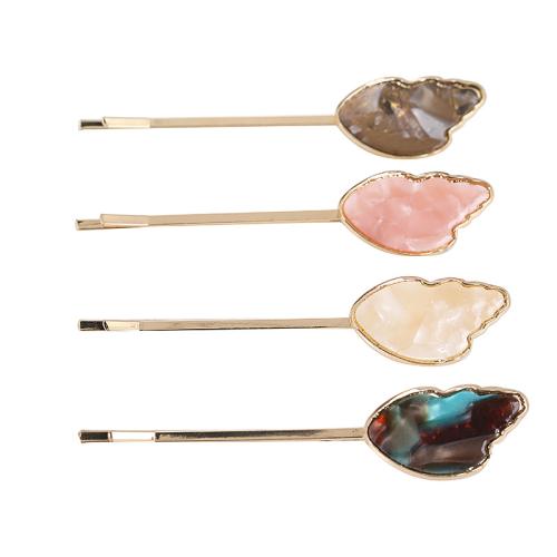 Hair Slide Zinc Alloy with Acetate for woman Sold By PC