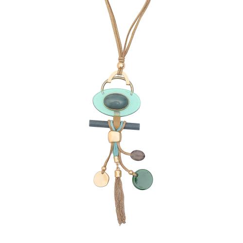 Collier en alliage de zinc Pull, bijoux de mode & pour femme, Longueur Environ 80 cm, 2PC/sac, Vendu par sac