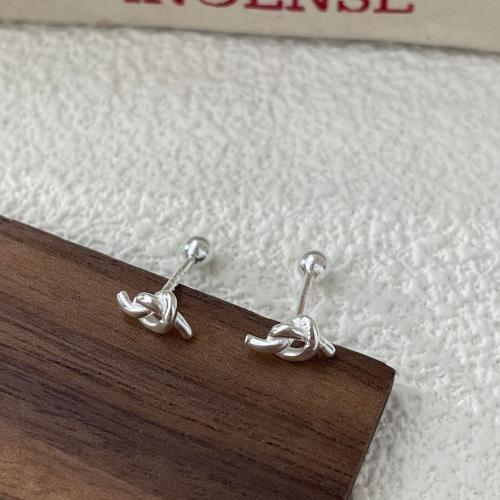 925 Sterling Silver Stud Earrings fashion jewelry & for woman Sold By PC