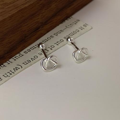 925 Sterling Silver Stud Earrings fashion jewelry & for woman Sold By Pair