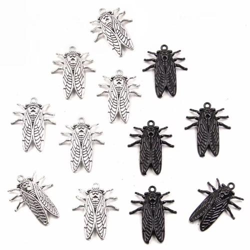 Zinc Alloy Animal Pendants Cicada plated DIY nickel lead & cadmium free Approx 1mm Approx Sold By Bag