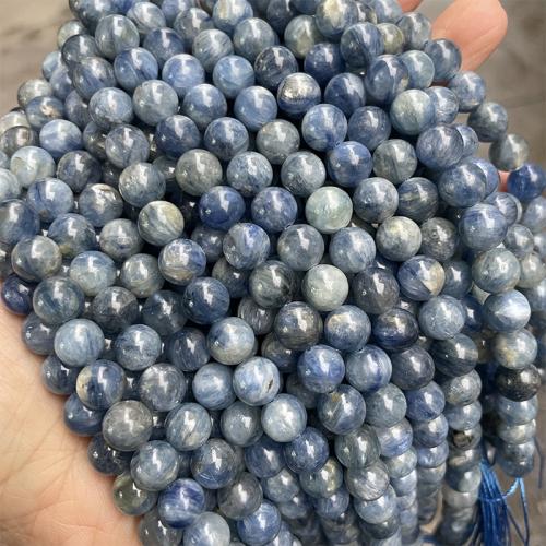 Natural Quartz Jewelry Beads Kyanite Round DIY Sold By Strand