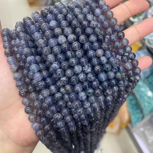 Gemstone Ékszer Gyöngyök, Iolite, DIY & különböző méretű a választás, több színt a választás, Által értékesített Strand