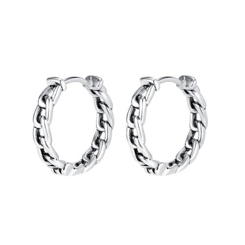 Huggie Hoop Korvakorut, 304 Stainless Steel, kiiltävä, ihmiselle, alkuperäinen väri, Myymät Pair