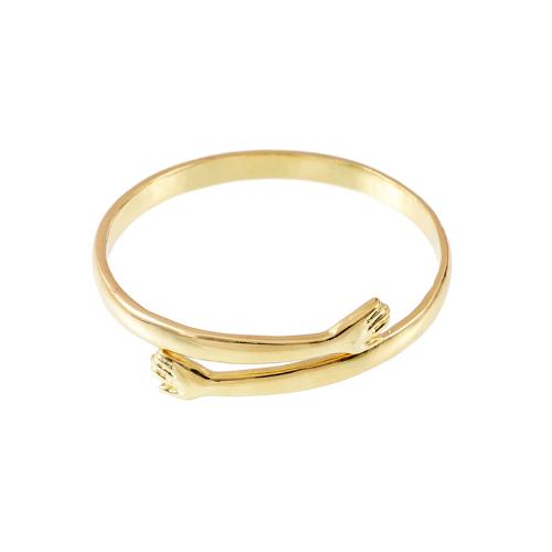 Zinc Alloy Bangle Smykker, forgyldt, for kvinde, gylden, Solgt af PC