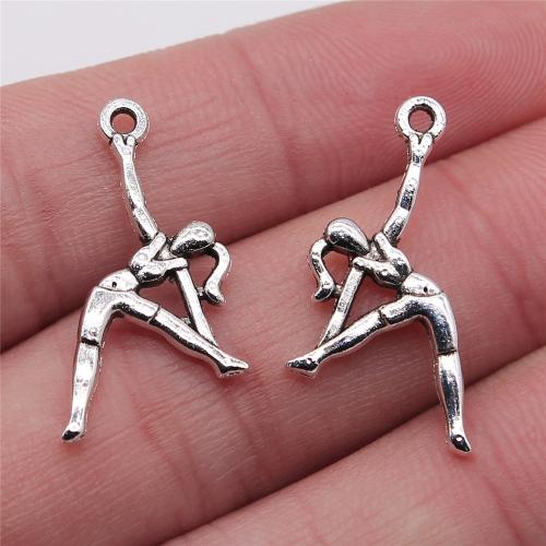 Zinc Alloy Pendants antique silver color plated DIY Sold By PC