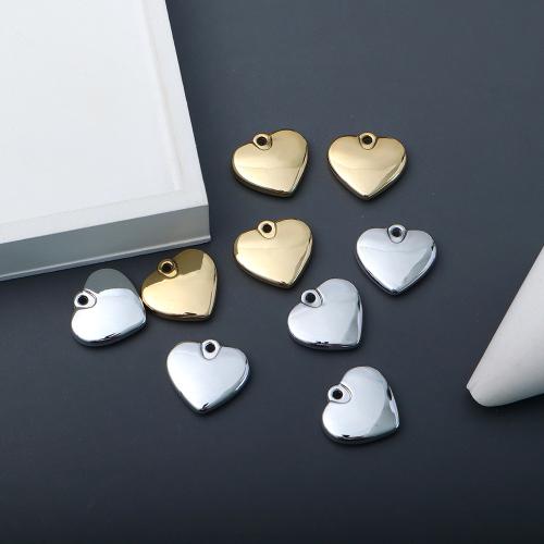 Zinc Alloy Heart Pendants plated DIY Sold By PC