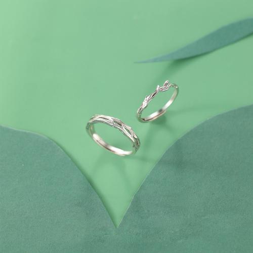 925 Sterling Silver Couple Ring platinum plated adjustable & for couple US Ring Sold By PC