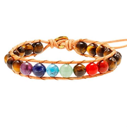 Gemstone Bracelets Natural Stone fashion jewelry & Unisex Length Approx 18 cm Sold By PC