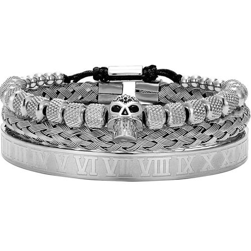 Titanium armbanden, Titanium Staal, mode sieraden & voor de mens, meer kleuren voor de keuze, Lengte Ca 19 cm, Verkocht door PC