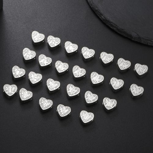 Stainless Steel Beads 304 Stainless Steel Heart DIY Sold By PC