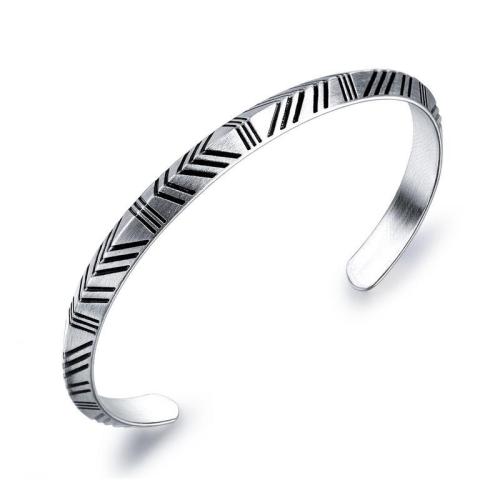 Stainless Steel Bangle 304 Stainless Steel fashion jewelry & Unisex 6mm Inner Approx 58mm Sold By PC