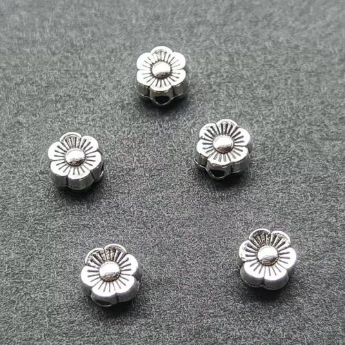 Zinc Alloy Spacer Beads Flower antique silver color plated DIY nickel lead & cadmium free Approx Sold By Bag