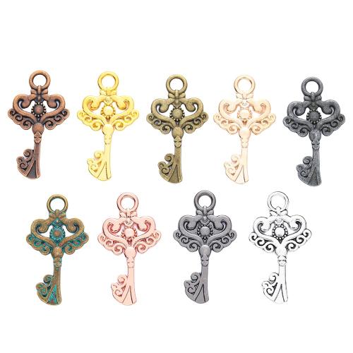 Zinc Alloy Key Pendants plated DIY nickel lead & cadmium free Approx Sold By Bag