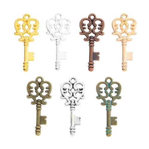 Zinc Alloy Key Pendants plated DIY nickel lead & cadmium free Approx Sold By Bag