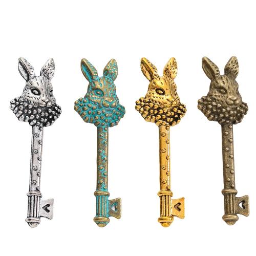 Zinc Alloy Key Pendants plated DIY nickel lead & cadmium free Approx Sold By Bag