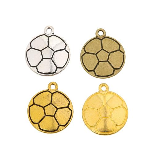 Zinc Alloy Pendants Football plated DIY nickel lead & cadmium free Approx Sold By Bag