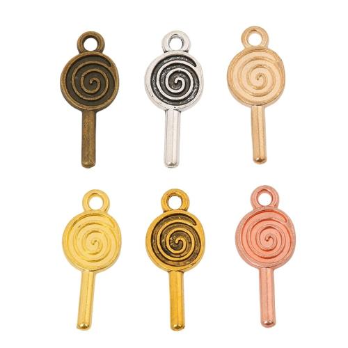 Zinklegering Hangers, Zinc Alloy, Lollipop, plated, DIY, meer kleuren voor de keuze, nikkel, lood en cadmium vrij, 22x9x1mm, Ca 100pC's/Bag, Verkocht door Bag