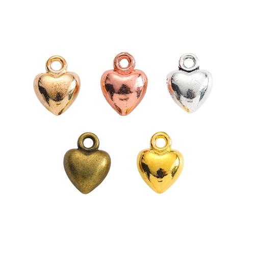 Zinc Alloy Heart Pendants plated DIY nickel lead & cadmium free Approx Sold By Bag