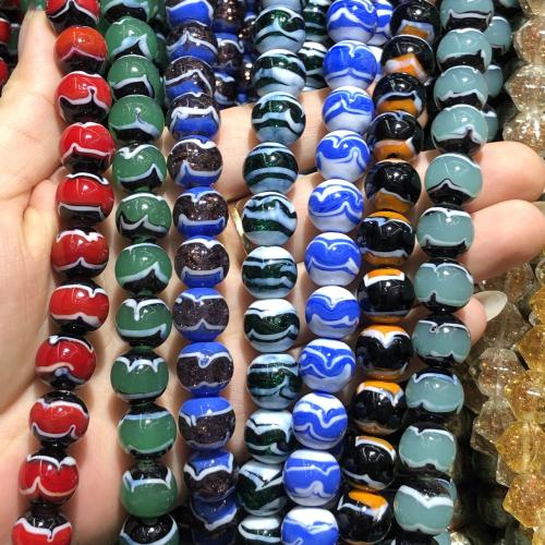 Fashion Glass Beads Round DIY 12mm Sold By Strand