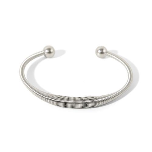 Titan stål armband, silver pläterad, mode smycken, silver, Säljs av PC