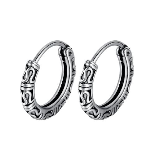 Titanové ocelové náušnice, Titanium ocel, lesklý, unisex, Původní barva, Prodáno By Pair